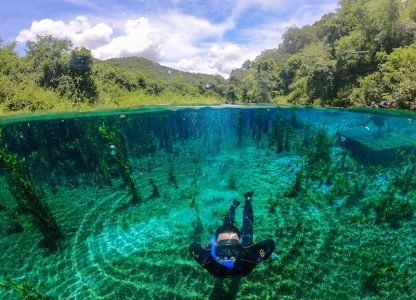 Flutuações em Bonito MS